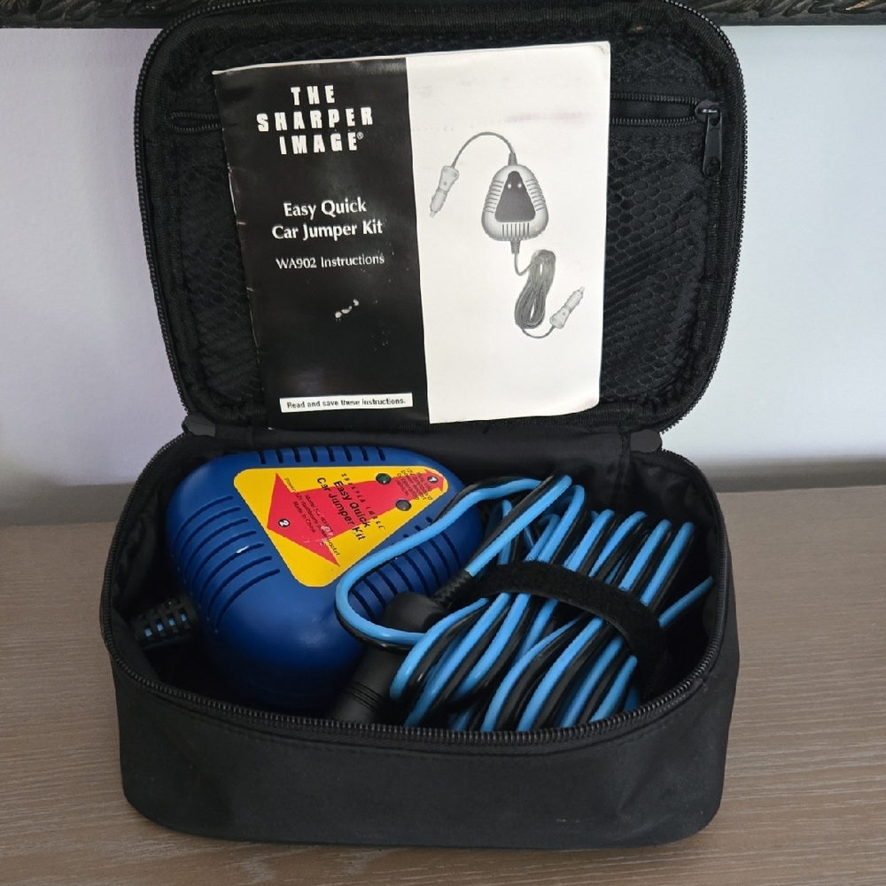 Sharper Image Easy Quick Car Jumper Kit with Black Case